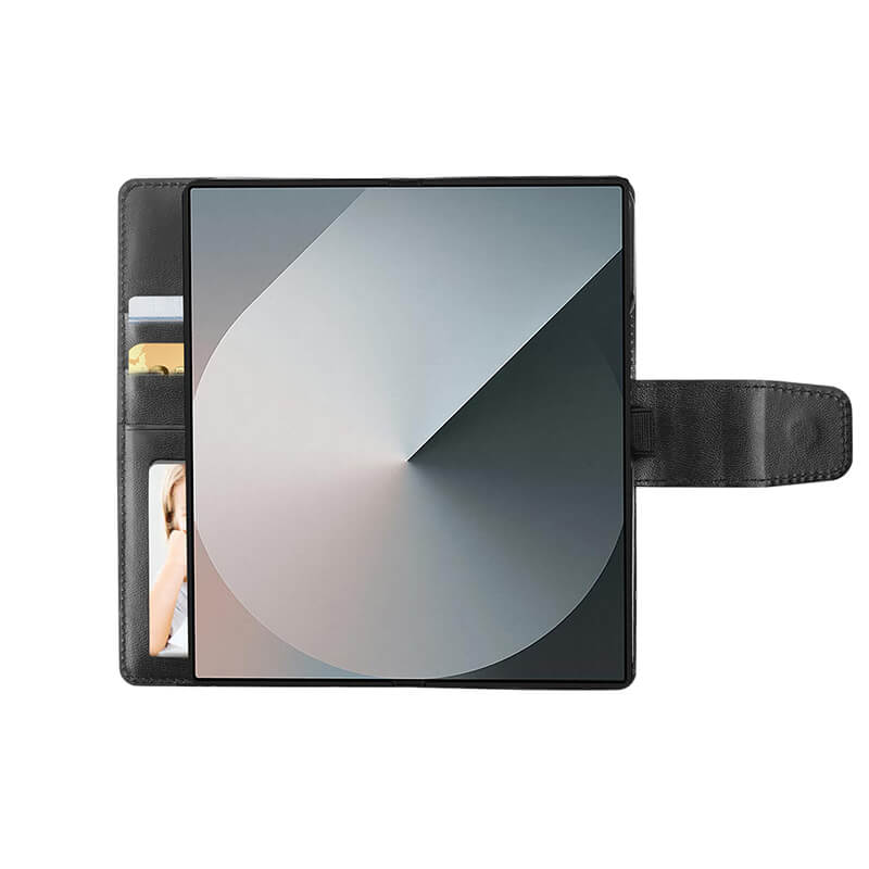 Hanman Leather Wallet Compatible with Samsung Z Fold 7 2025 Case