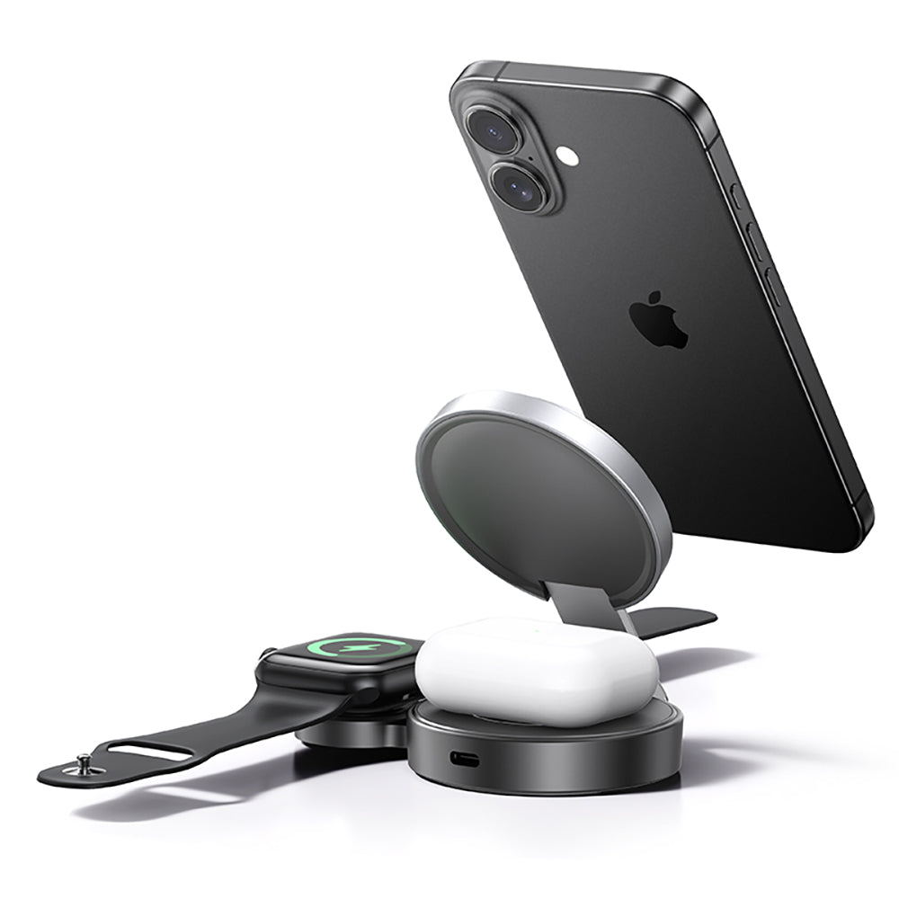 3 in 1 Wireless charger Foldable Magnetic for iPhone Apple watch Airpods
