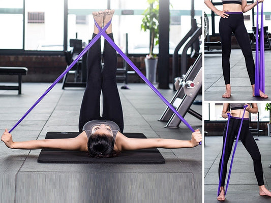 Sport Resistance Band Exercise Rubber Yoga Elastic Fitness Band Workout 1.5M