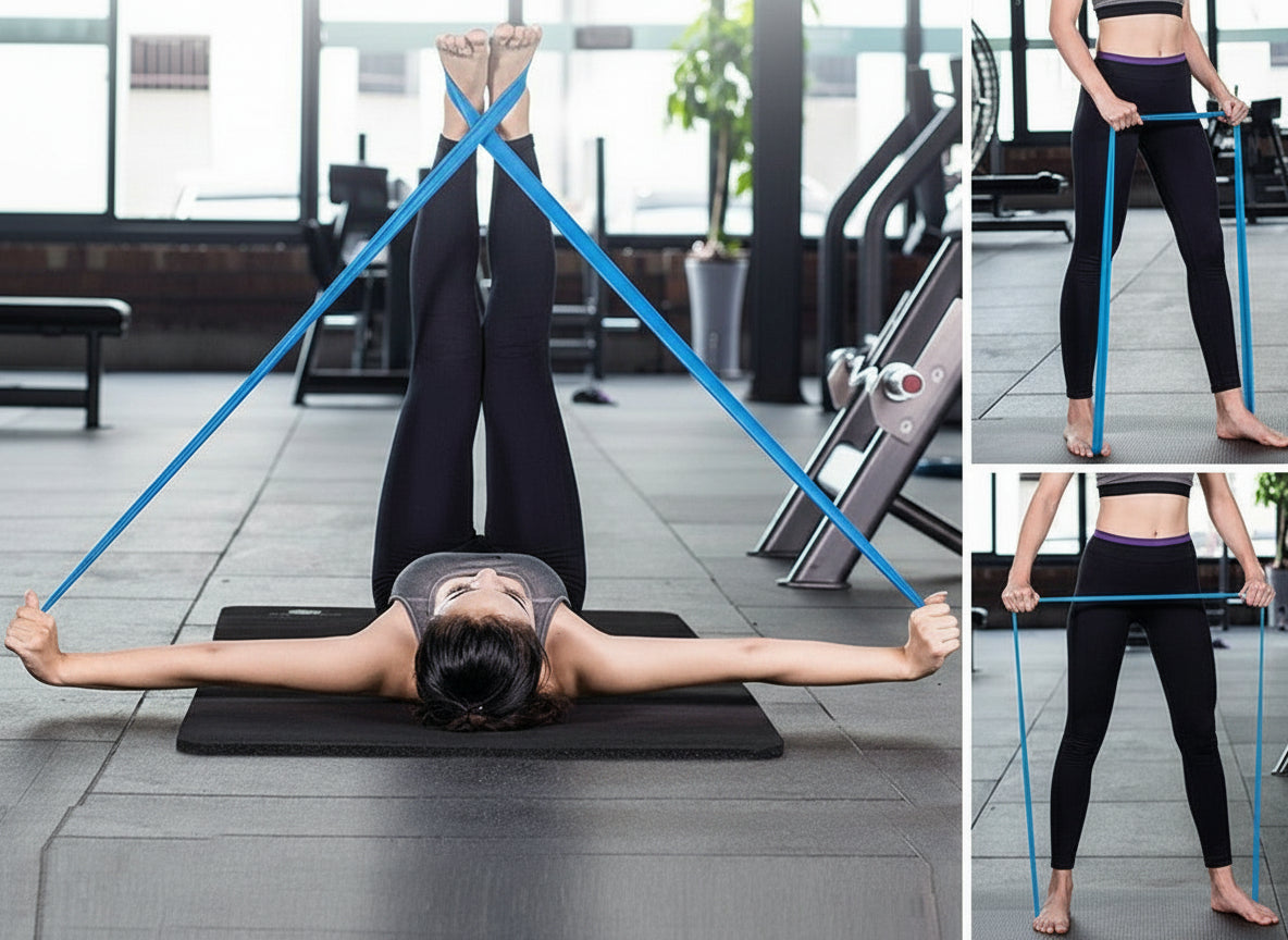 Sport Resistance Band Exercise Rubber Yoga Elastic Fitness Band Workout 1.5M