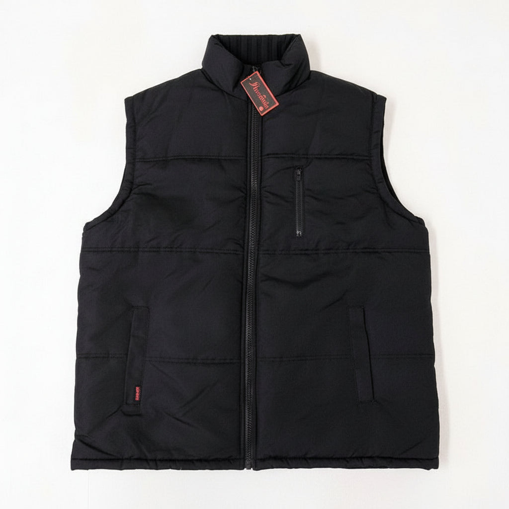 Marked Size 3XL Vest/Sleeveless Thermal Jacket Black