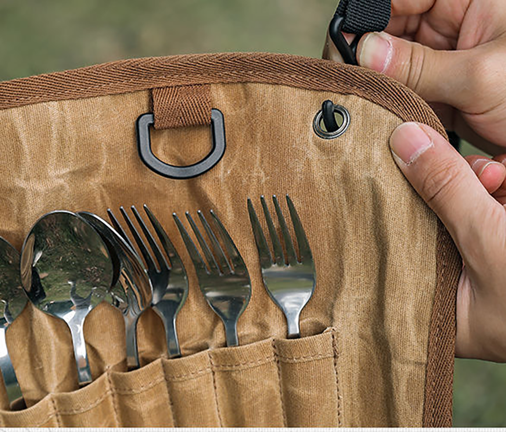 Stainless Steel Flatware Cutlery Set for Outdoor Dining (14 pcs)