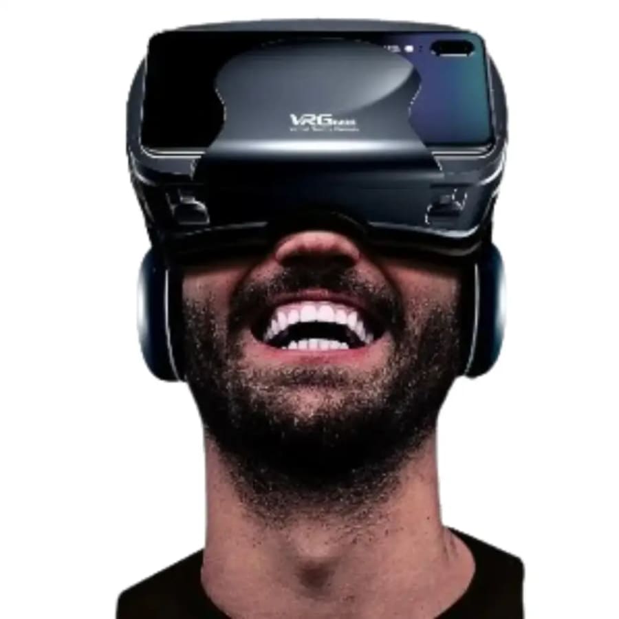 3D VR Headset with Headphones & Controller (VRG Pro+)