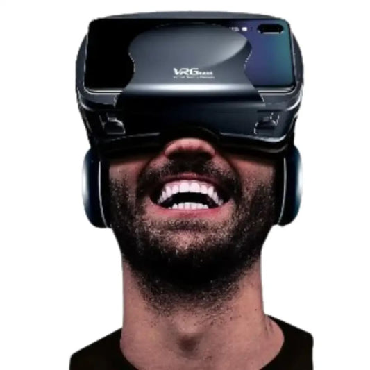 3D VR Headset with Headphones & Controller (VRG Pro+)