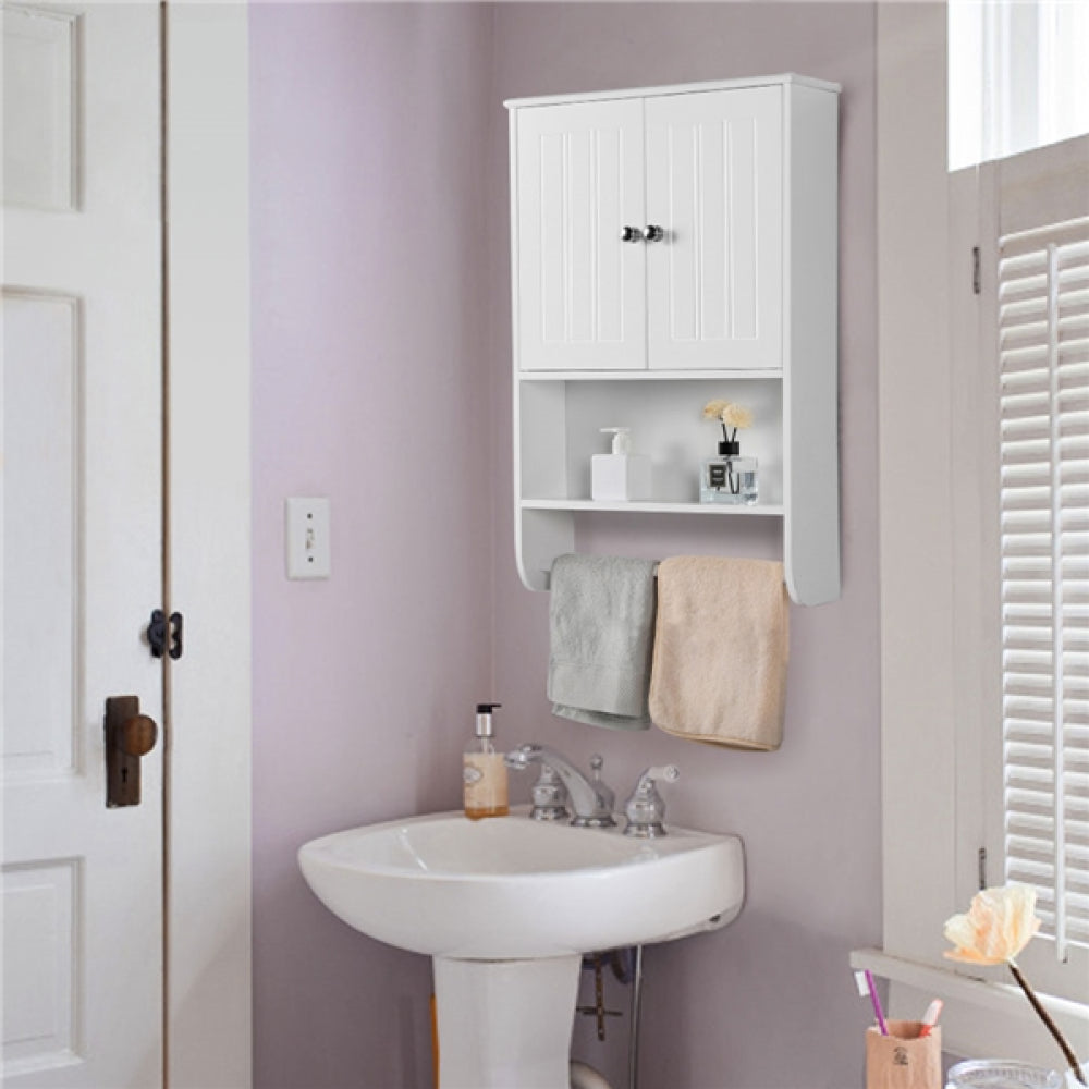 Bathroom Wall Cabinet with Towel Bar