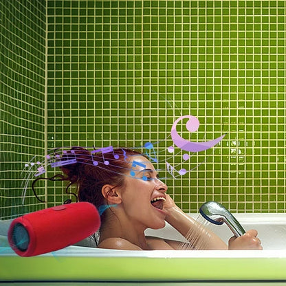 Outdoor Portable Waterproof Bluetooth Speaker (Red)