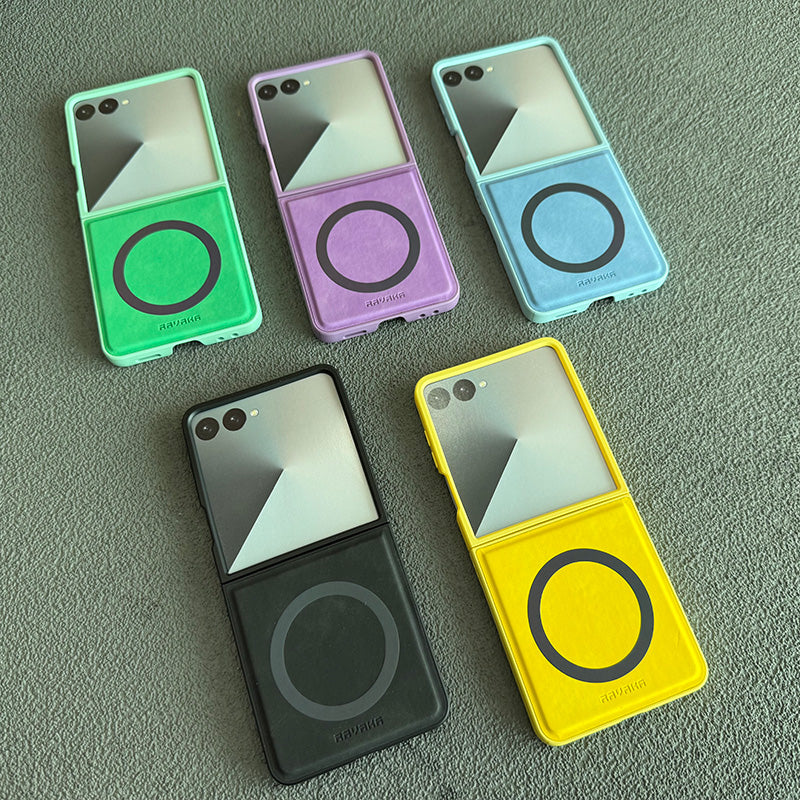 Lucas Series Premium Leather Compatible with Samsung Flip 7 2025 Case