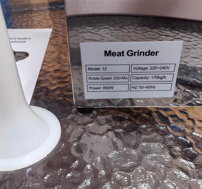 Stainless Steel Meat Mincer Grinder Sausage Make 170KG/H