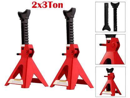 Axle Stand Pair Steel Jack Auto Stands, 3 Ton Capacity