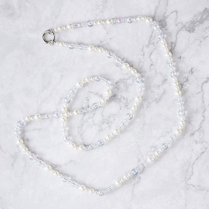 Mobie Elegant Pearl Phone Lanyard Anti Drop Neck Strap 61cm