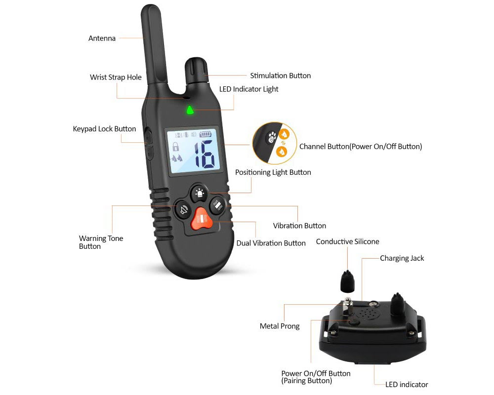 Dog Training Collar with LED Light