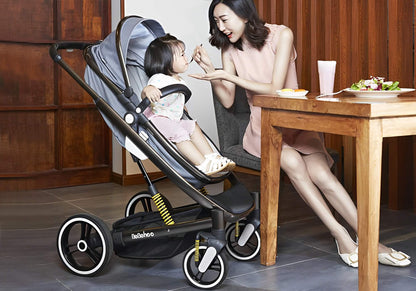 Premium Baby Pram & Stroller With 4 Wheels