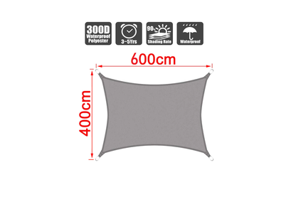 Sun Shade Sail 4m*6m