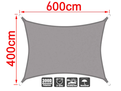 Sun Shade Sail 4m*6m