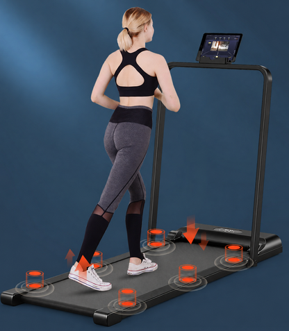 Foldable Walking Pad Treadmill Compact Flat