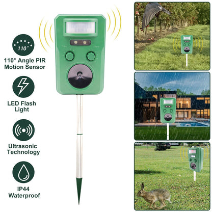 Solar Bird Repeller – Motion Activated Ultrasonic Bird Deterrent