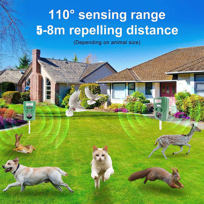 Cat and Bird Repeller Ultrasonic Outdoor / Solar Powered