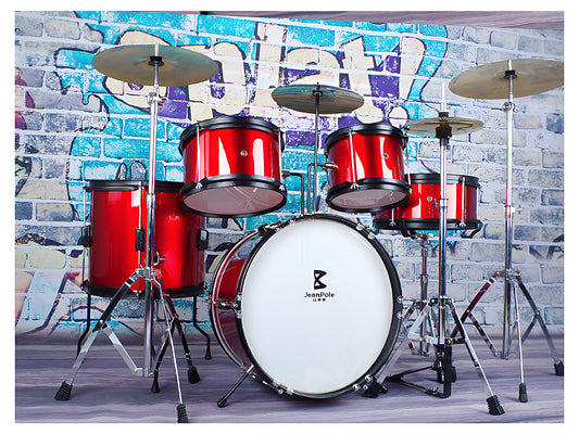 Kids Drum Kit Set Red