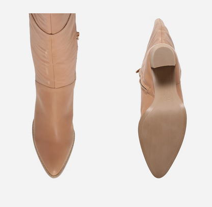 Clearance Real Leather High Heel Long Boots