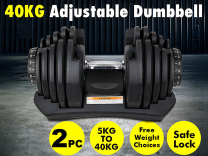 Adjustable Dumbbells 80Kg