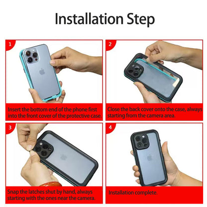 Suitable for Phone Models Redpepper IP68 Waterproof Anti-Fall 2M Submersion Ultimate Protection Case