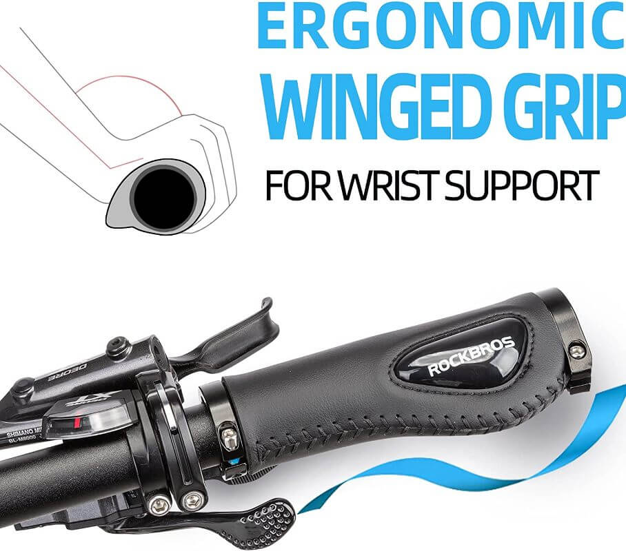 Cycling Handlebar MTB Bicycle Grips Bike Ergonomics Grips Shock-absorbing