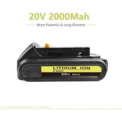Replacement DeWalt Battery DCB180 18V/20V 2000mAh