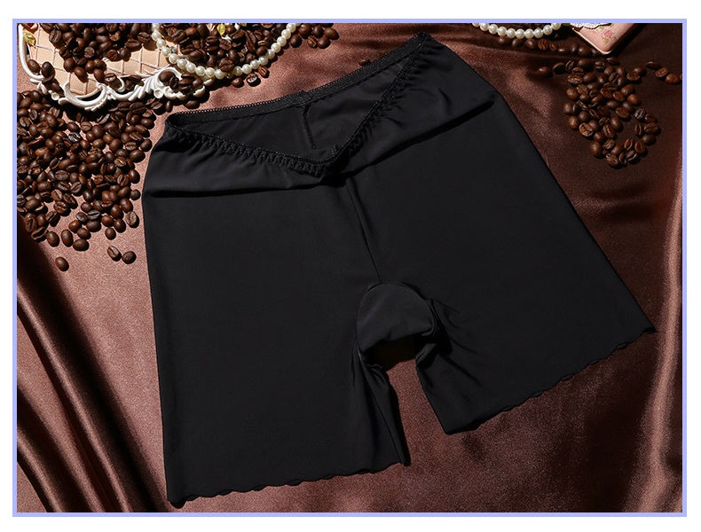 XL Summer Safety Pants Silky Seamless Stretchy Underpants Solid Color