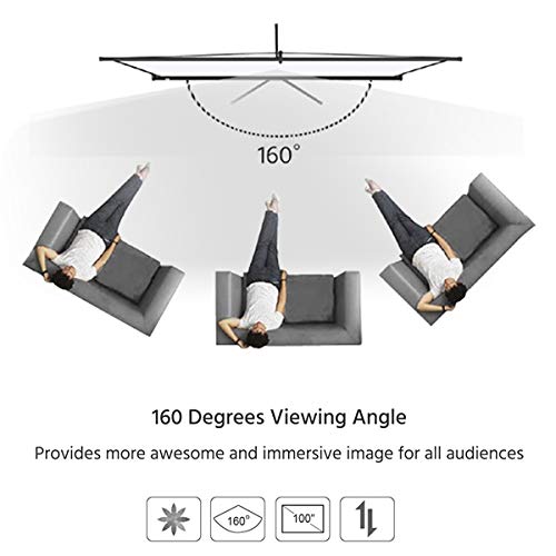 Projector Screen with Stand 100"