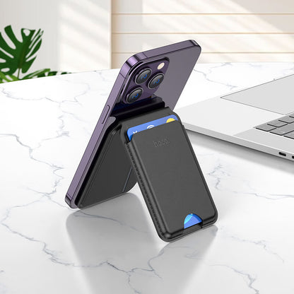Hoco Leather Wallet Magsafe Card Bag Phone Stand