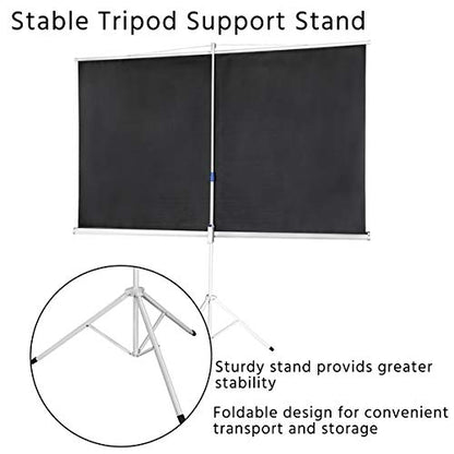 Projector Screen with Stand 100"