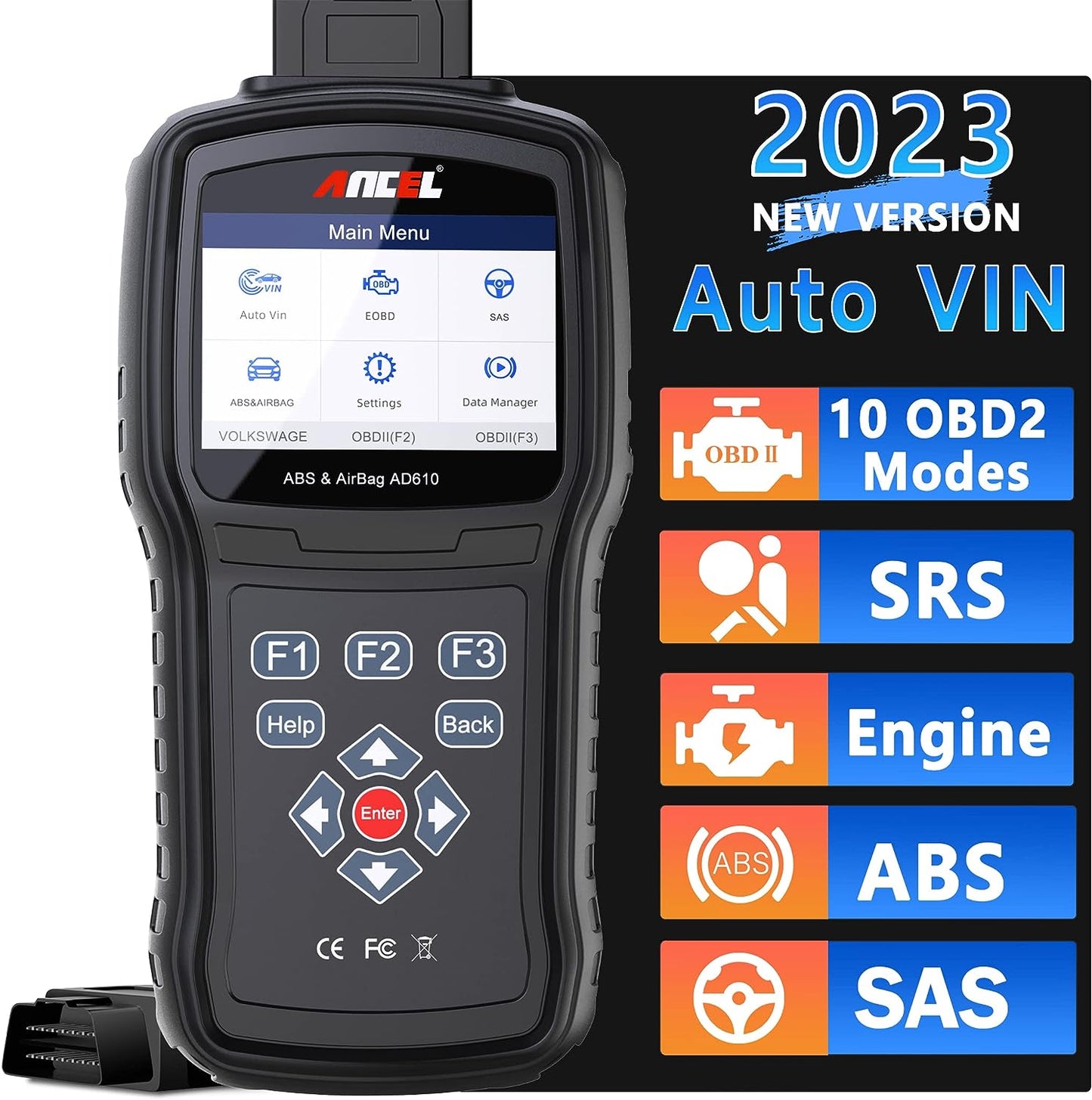Universal OBDII OBD2 Scanner Car Engine Fault Code Reader Diagnostic Tool ANCEL AD610