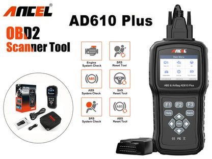 Universal OBDII OBD2 Scanner Car Engine Fault Code Reader Diagnostic Tool ANCEL AD610