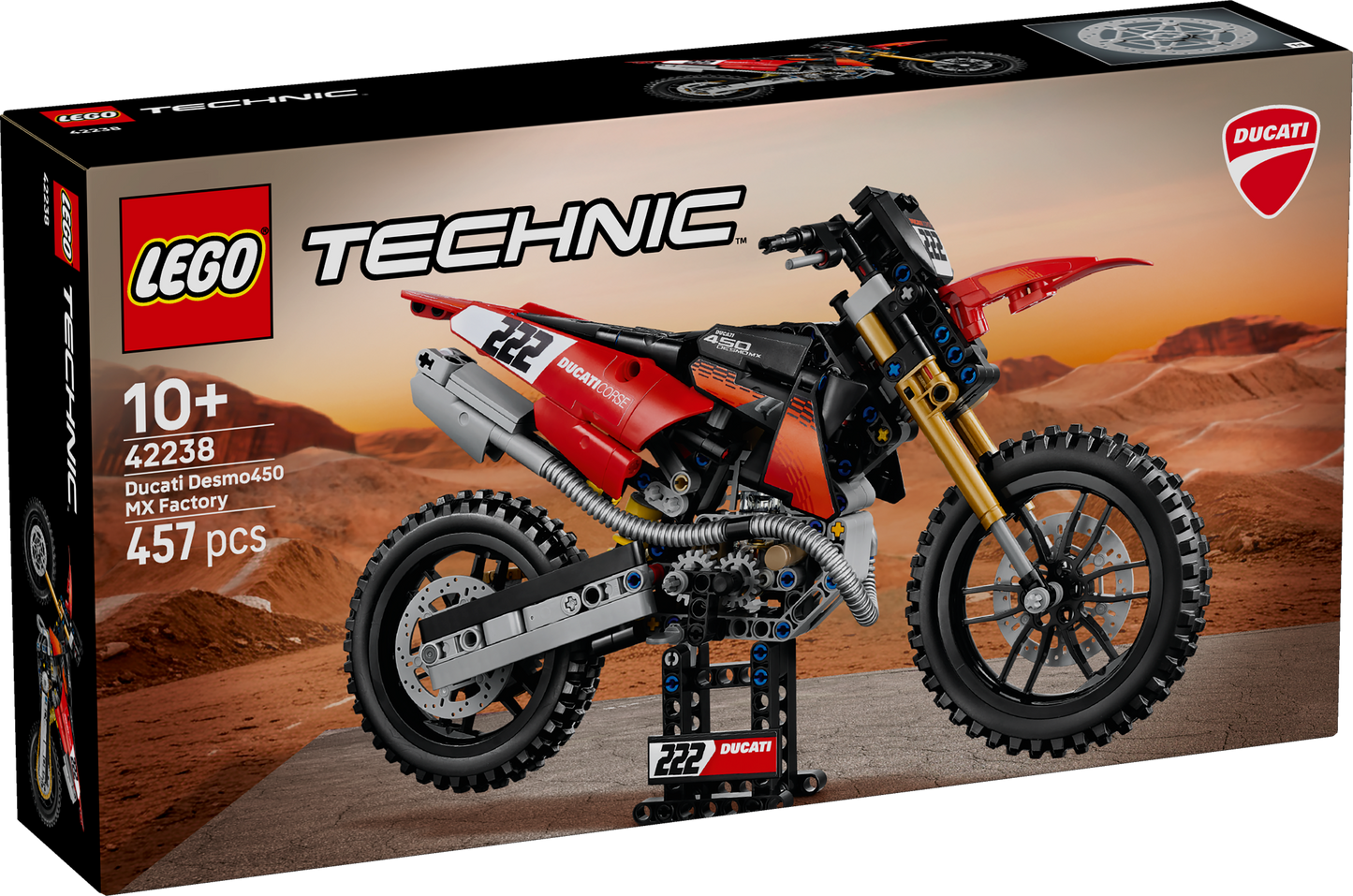 LEGO Technic: Ducati Desmo450 MX Factory Motorcycle (42238)