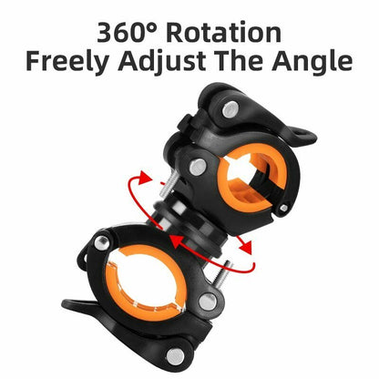 Bike Bicycle Flashlight Bracket Rotating Quick release Mount Holder