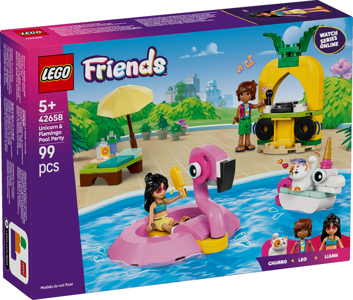 LEGO Friends: Unicorn & Flamingo Pool Party (42658)