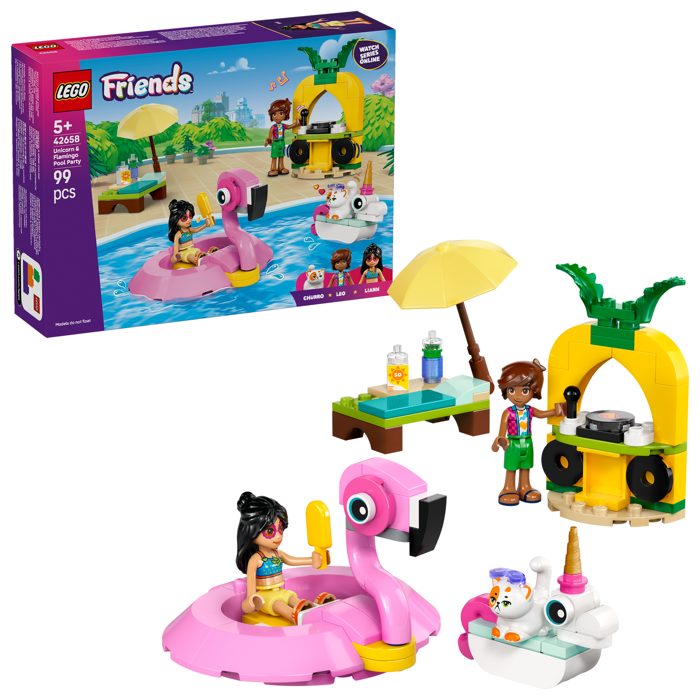 LEGO Friends: Unicorn & Flamingo Pool Party (42658)