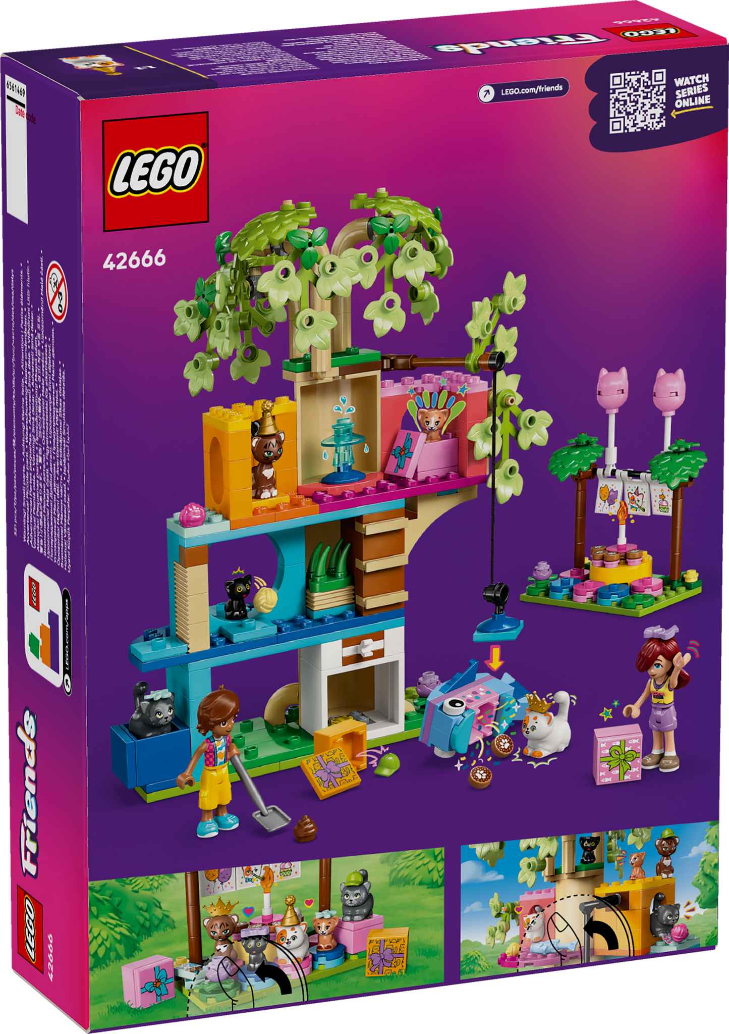 LEGO Friends: Cat Birthday Party & Tree House (42666)