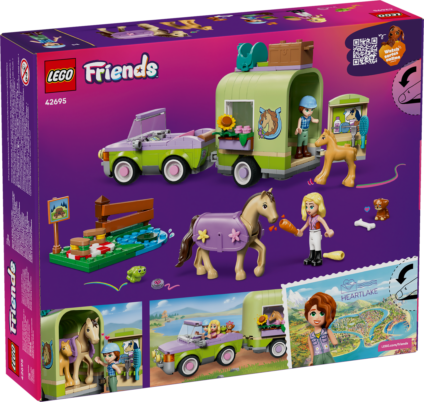 LEGO Friends: Horse and Baby Foal Trailer (42695)