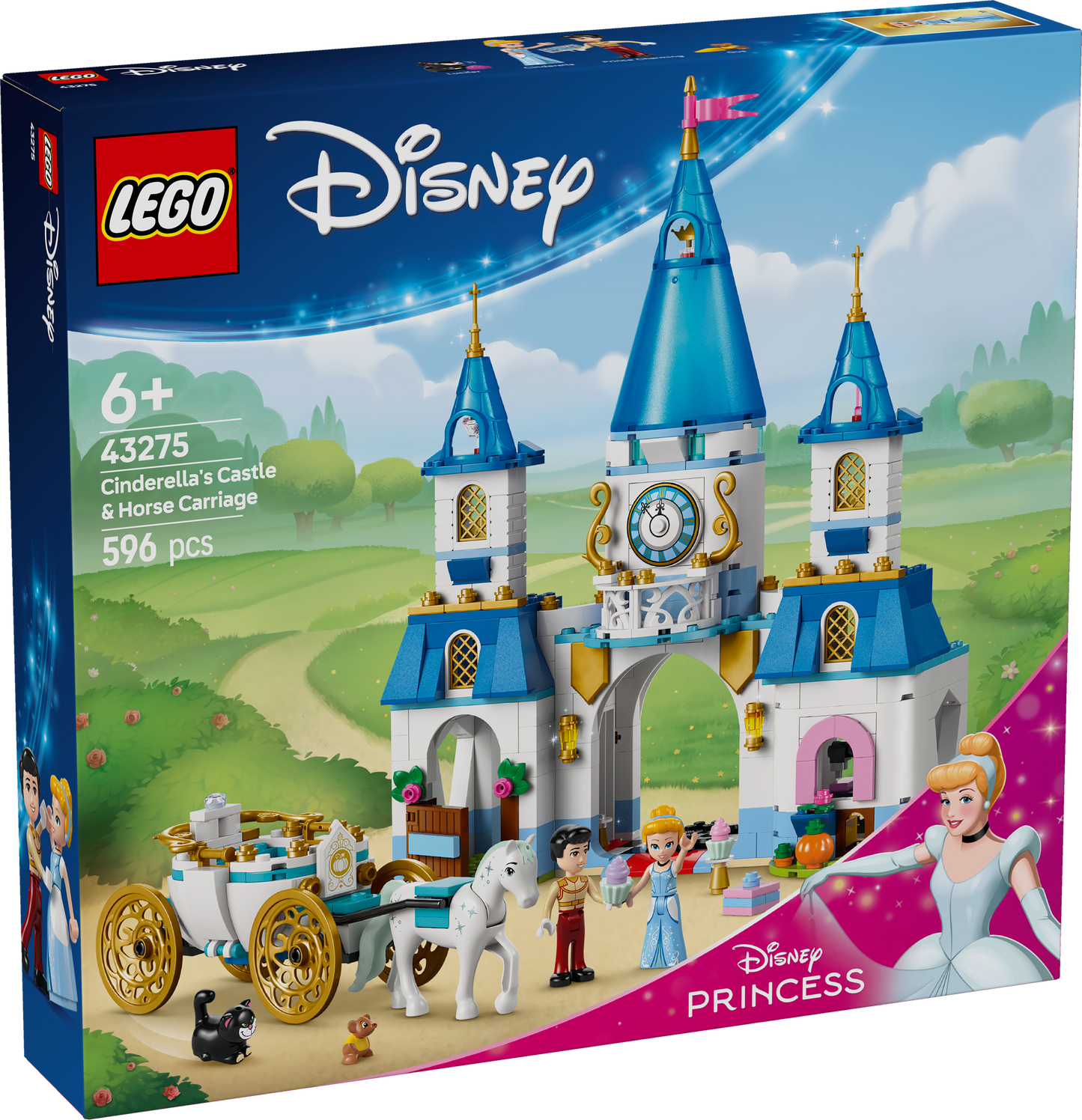 LEGO Disney: Princess Cinderellas Castle & Horse Carriage (43275)