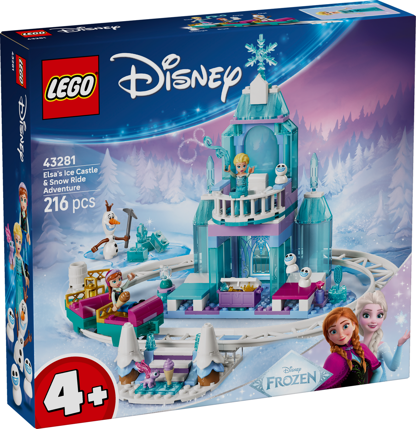 LEGO Disney: Frozen Elsas Ice Castle & Snow Ride Adventure (43281)