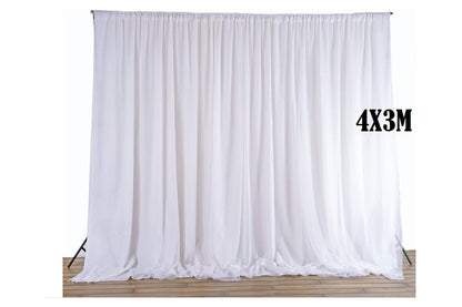 White Wedding Backdrop Curtain