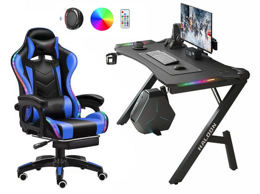 Gaming Chair With Gaming Desk Table