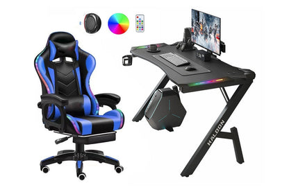 Gaming Chair With Gaming Desk Table