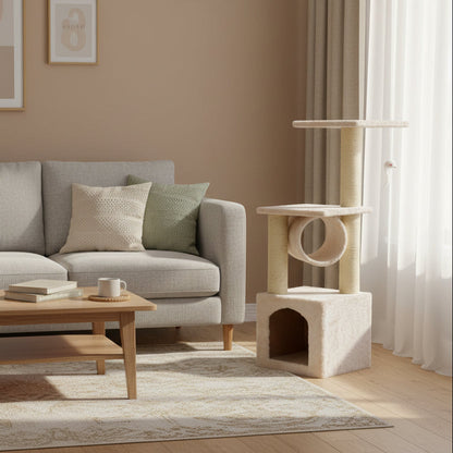 Cat Tree House Post Condo 94cm High