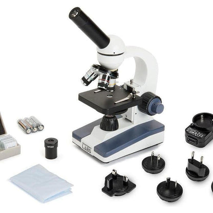 Celestron Labs CM1000C Compound Microscope Universal Multi-Plug