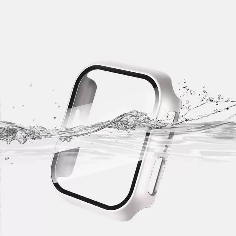 All-Round Clear Case with Glass Screen Protector Compatible with Apple Watch 44mm