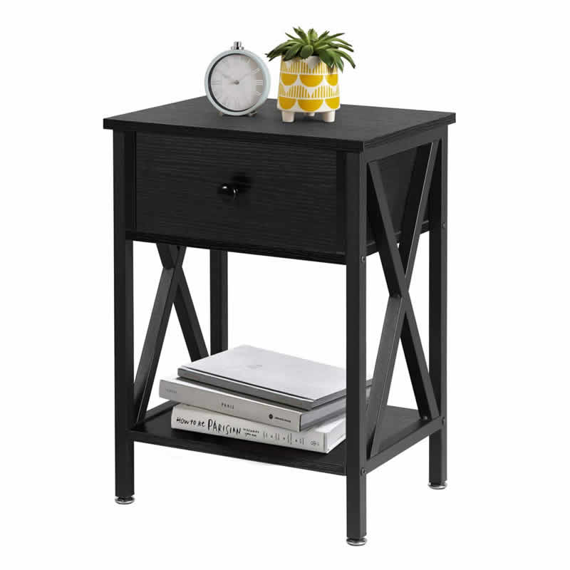 Bedside Table with Drawers Brand New
