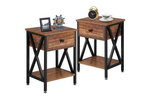 Bedside Table Nightstands with Drawer