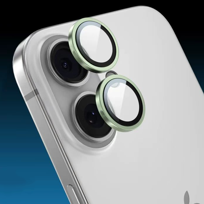 Compatible with iPhone 17 9H Multicolor Tempered Glass Individual Camera Lens Cover Protector